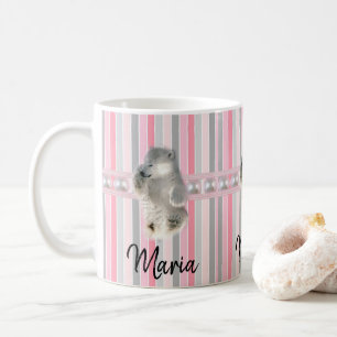 Pastellstreifen für den Polarbär Tasse
