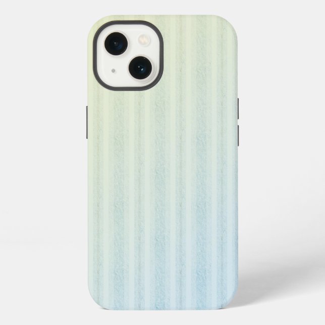 Pastellstreifen iPhone Hülle (Rückseite)