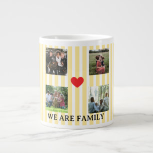 Pastellstreifen Jumbo-Tasse