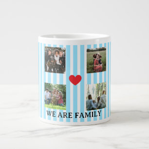 Pastellstreifen Jumbo-Tasse