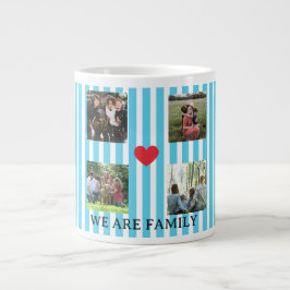Pastellstreifen Jumbo-Tasse