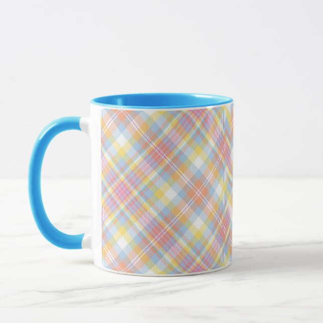 Pastellstreifen kariert tasse (Links)