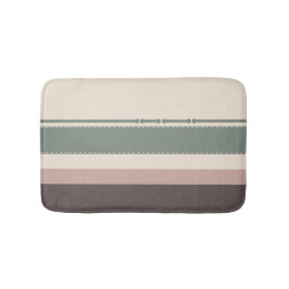 Pastellstreifen Minimalistischer Einrichtungsstil Badematte