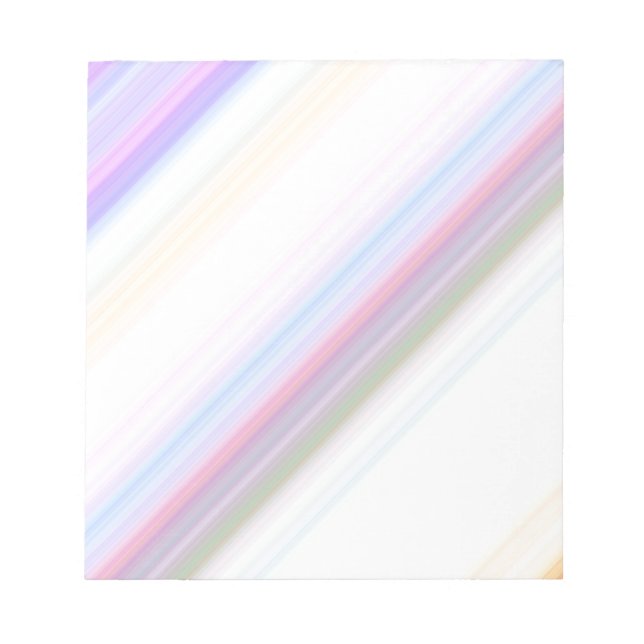 Pastellstreifen Notizblock (Vorderseite)