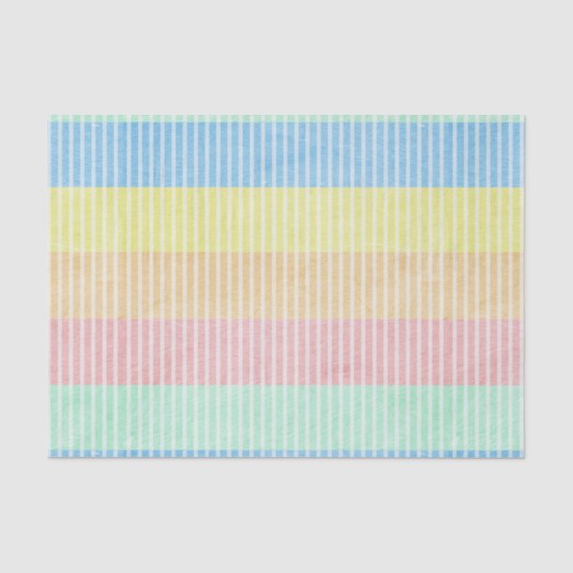 Pastellstreifen Seidenpapier (Vorderseite)