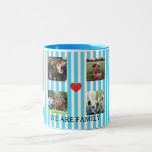 Pastellstreifen Zweifarbige Tasse
