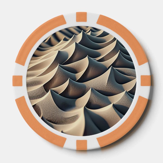 Pastellströmungen Pokerchips (Vorderseite)