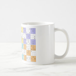 Pastellsudoku Kaffeetasse