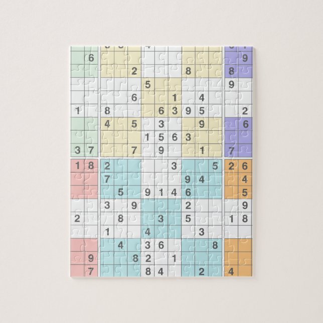 Pastellsudoku Puzzle (Vertikal)