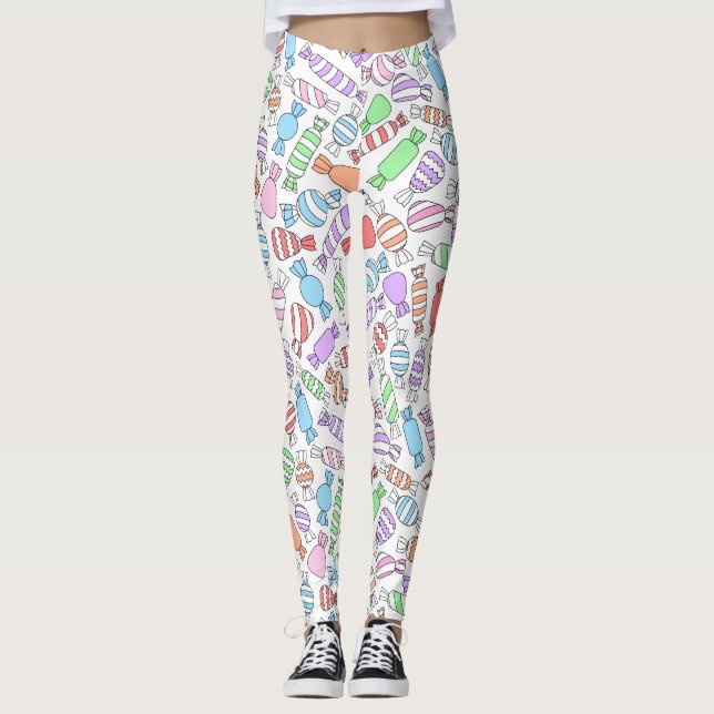 Pastellsüßigkeiten Leggings (Vorderseite)
