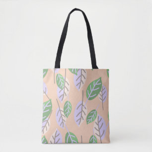 Pastelltasche mit Blätter