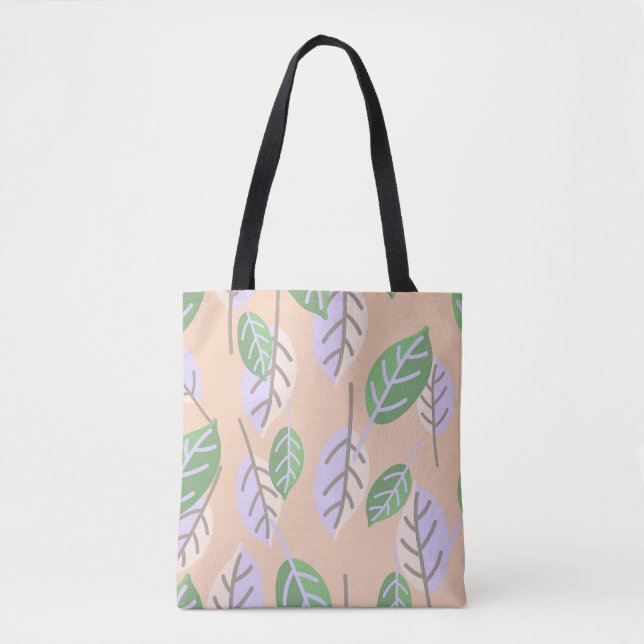 Pastelltasche mit Blätter (Vorderseite)