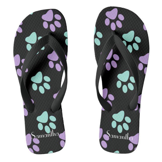 Pastelltatzen Flip Flops (Fußbett)