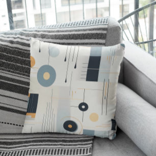 Pastelltöne retrogeometrisches Muster Kissen