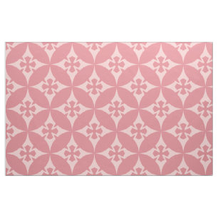 Pastelltöne rosafarbenes, geometrisches Muster Stoff
