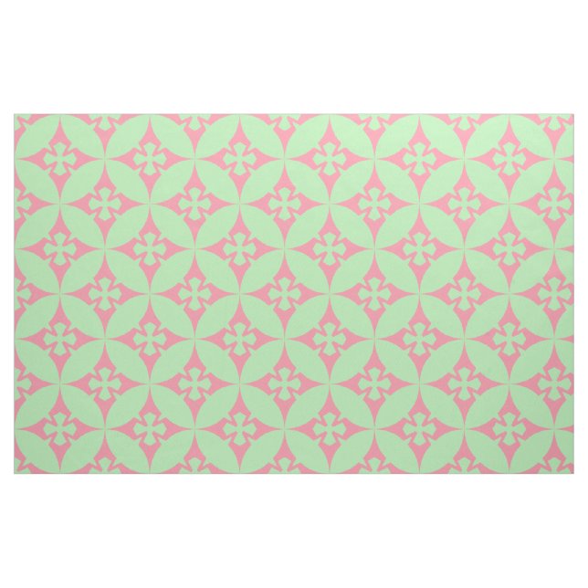 Pastelltöne rosafarbenes, geometrisches Muster Stoff (Fat Quarter (45,7 x 55,9 cm))