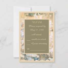 Pastellwiese Wildblume RSVP Karte
