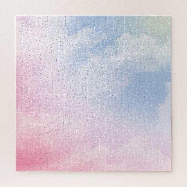 Pastellwolken: Serene Hintergrundmuster Puzzle (Vertikal)