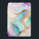 Pastelmarmorfarbe abstrakter Glitzer Kunst iPad Mini Hülle<br><div class="desc">Bild von farbenfroher Flüssig-Marmorfarbe Textur mit Glitzer Akzenten.</div>