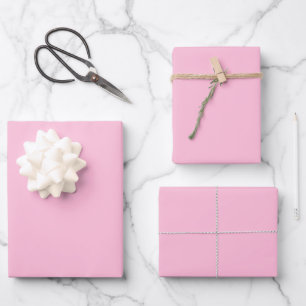 Pastelpink Geschenkpapier Set