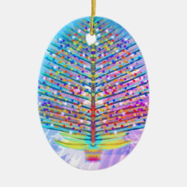 Pastels Holiday Tree Keramik Ornament