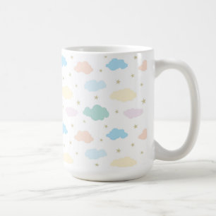 Pastelstars und Wolken Kaffeetasse