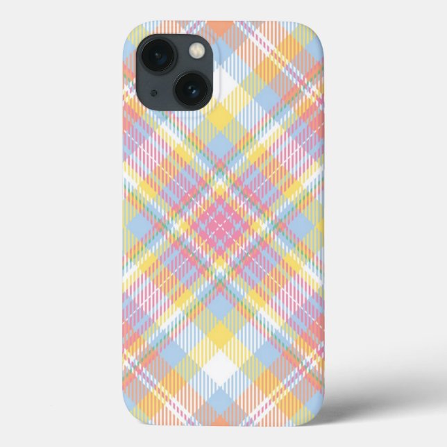 Pastelstreifen Kariert Case-Mate iPhone Hülle (Rückseite)