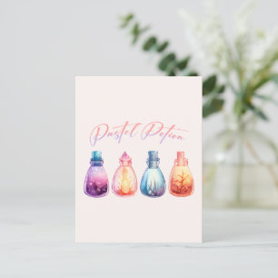 Pasteltrank - Niedlicher und eleganter Hexentrank Postkarte