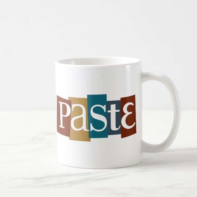Pasten-Block-Logo-Farbe Tasse (Rechts)