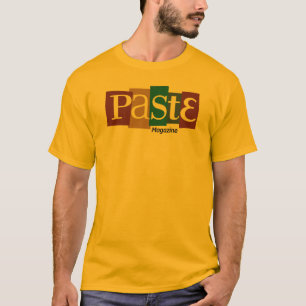 Pasten-Block-Logo-Zeitschriften-Farbe T-Shirt