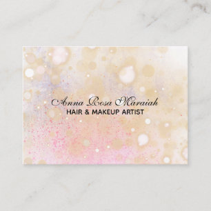 *~* Pastete Abstrakt Pink Peach Business Card Visitenkarte