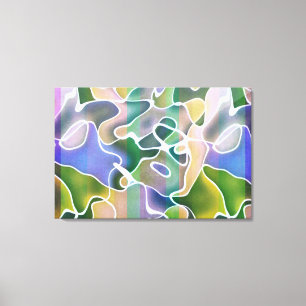 Pastete Abstrakte Streifen überzogene Leinwand