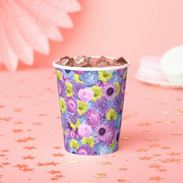 Pastete Blume Papier Cup Pappbecher (Insitu)