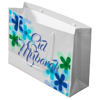 Pastete floral Eid Mubarak Geschenktasche Große Geschenktüte