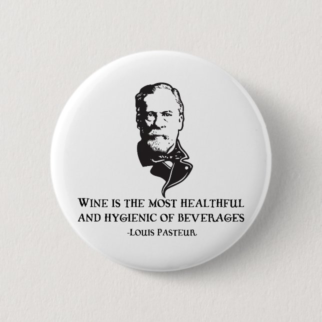 Pasteur - Wein Button (Vorderseite)