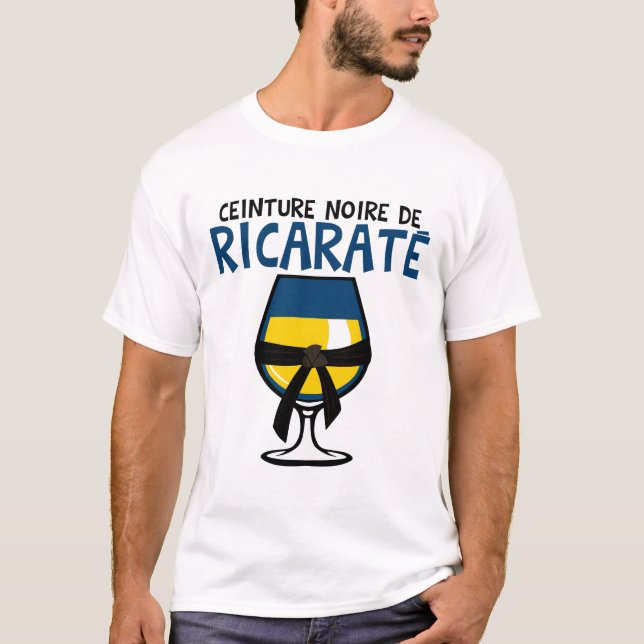 Pastin Glas Humour Apero 51 Ricarate, gefärbt T-Shirt (Vorderseite)