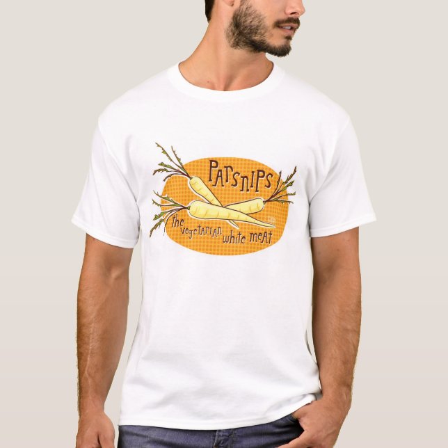 Pastinake das vegetarische weiße Fleisch T-Shirt (Vorderseite)