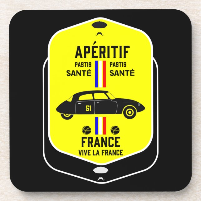 Pastis de Marseille Frankreich Getränkeuntersetzer (Vorderseite)