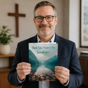Pastor am Rocky Beach Bewertung aus der Gemeinde Dankeskarte