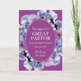PASTOR APPRECIATION Servant Heart | Vielen Dank Karte