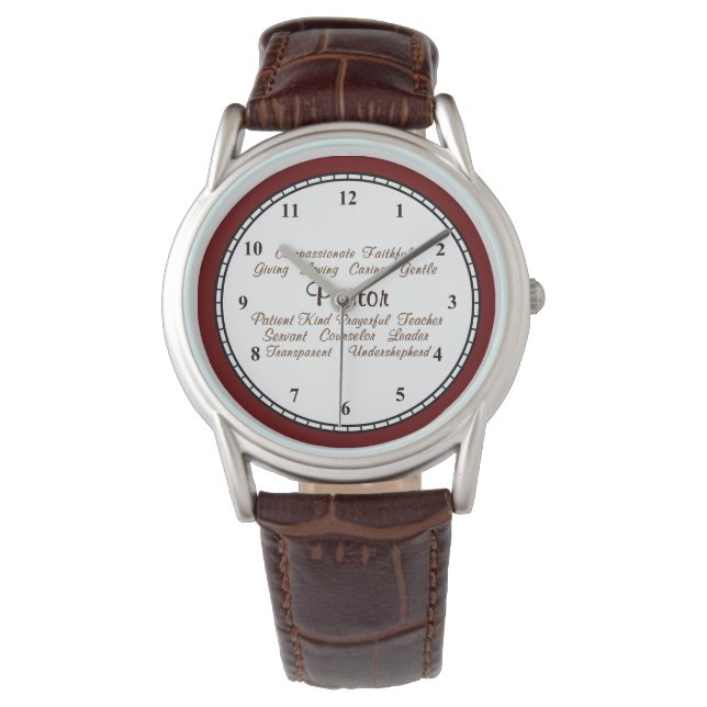 Pastor-Attribute Armbanduhr (Vorderseite)