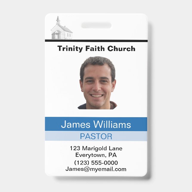 Pastor Ausweis Badge (Vorderseite)