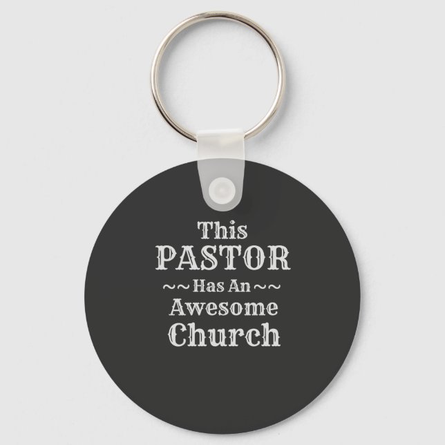 Pastor Button-Schlüsselanhänger Schlüsselanhänger (Vorderseite)