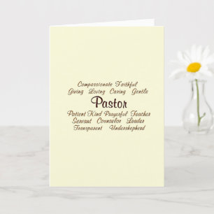 PASTOR Dankeschön Karte