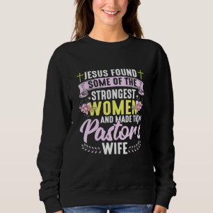 Pastor Ehefrau Achtung Kirche Christlich Pastor W Sweatshirt