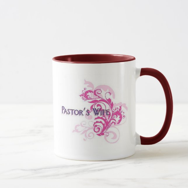 Pastor-Ehefrau-Rosa Tasse (Rechts)