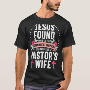 Pastor Ehefrau stolz Jesus Christlich Church Werts T-Shirt