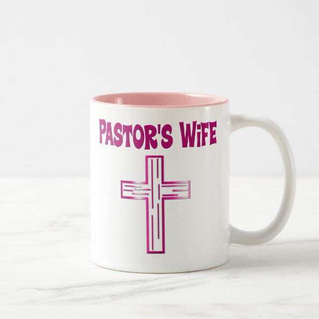 Pastor-Ehefrau-Tasse Zweifarbige Tasse (Rechts)