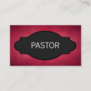 Pastor Elegant Name Plate Visitenkarte