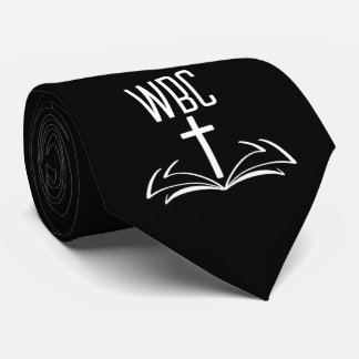 Pastor Initials Church Name Cross Bible Krawatte